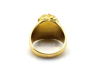 sello oro 18k con onix,circonita t. 26 (21,01 mm)