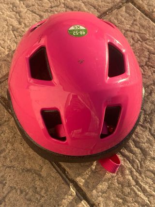 Casco bici niña rosa