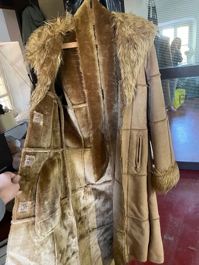 cappotto in pelle di camoscio