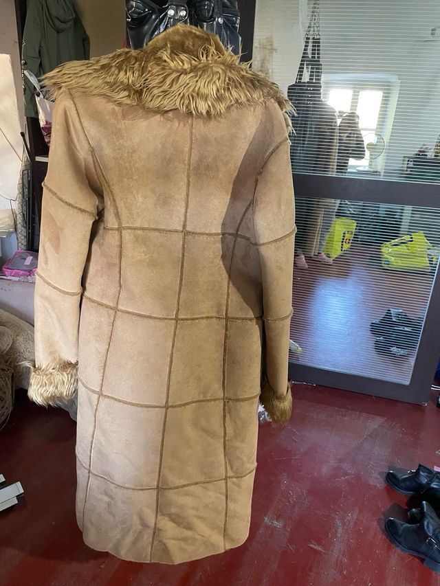 cappotto in pelle di camoscio