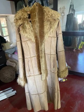 cappotto in pelle di camoscio 