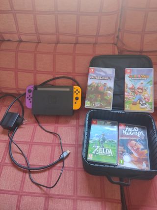 Nintendo Switch con juegos 