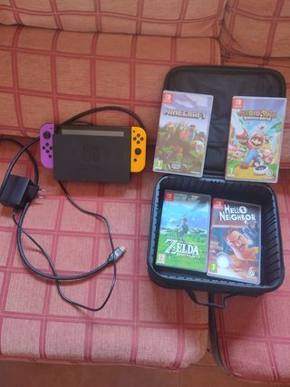 Nintendo Switch con juegos 