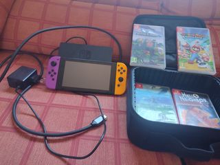 Nintendo Switch con juegos 