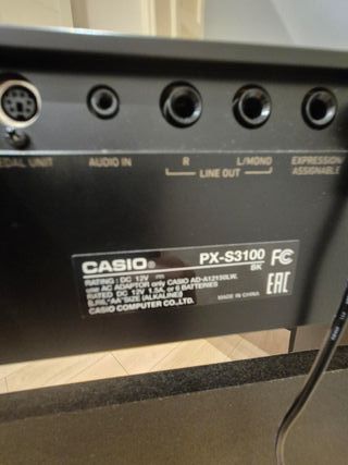 Piano Casio PX-S3100 BK + Banqueta