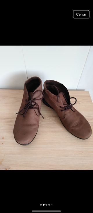 Botines mujer marrones