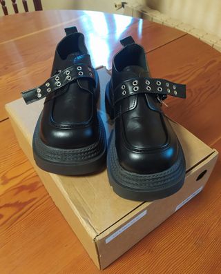 Zapatos plataforma mujer negros talla 37