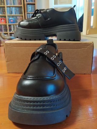 Zapatos plataforma mujer negros talla 37