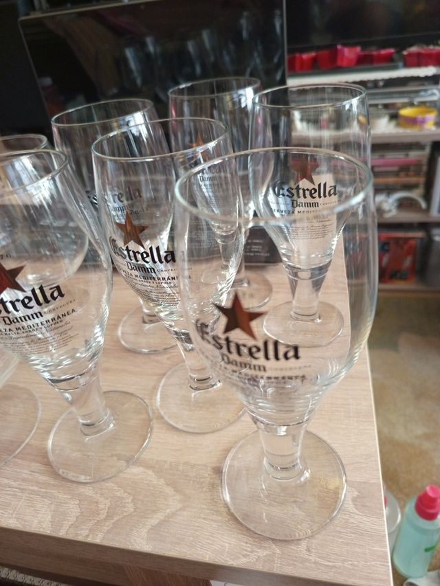 Conjunto de copos de aguardente Luminarc e cerveja