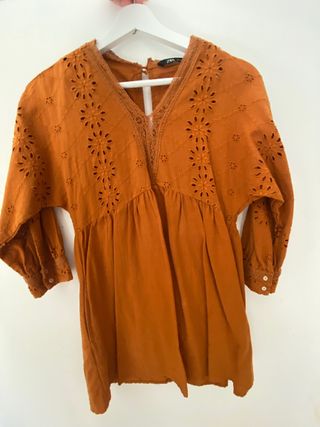 Vestido Zara Verano Marrón