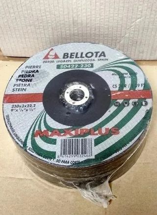 Lote 24 discos corte piedra Bellota 230