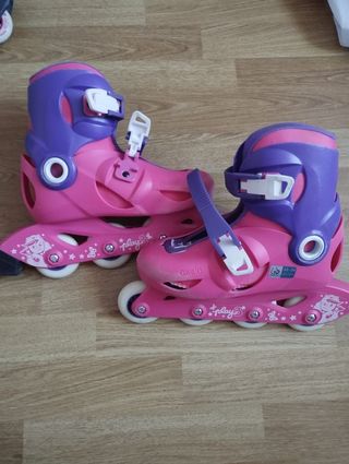 Patines ajustables Oxelo Play3 rosa/morado