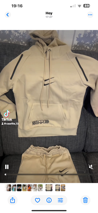 Conjunto deportivo Nike niño unisex verde