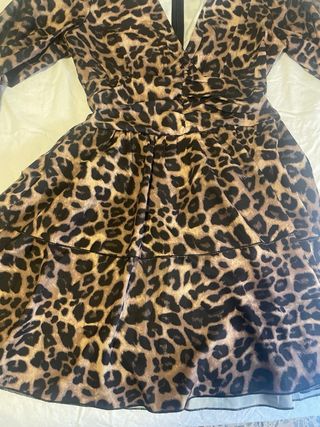 Vestido estampado animal print