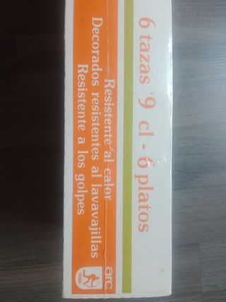 Tazas y platos Arcopal