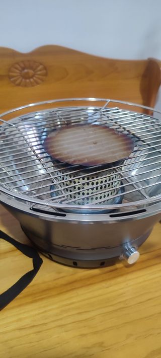 Barbacoa portátil sin humos