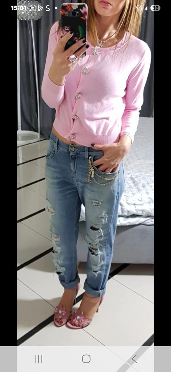 Cardigan Flavio Castellani rosa taglia unica