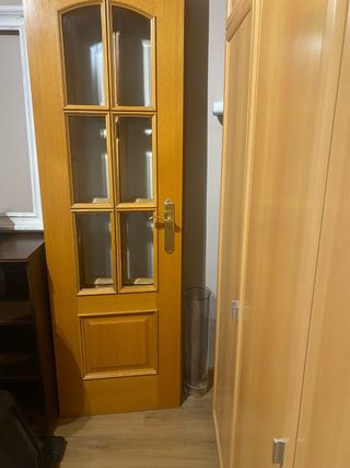 2 Puertas madera y cristal comedor
