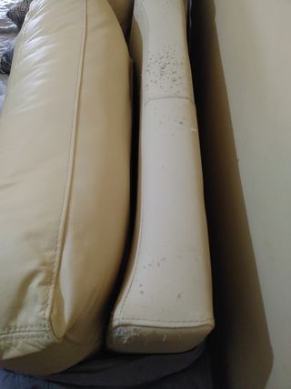 Sofá de piel cheslong extensible