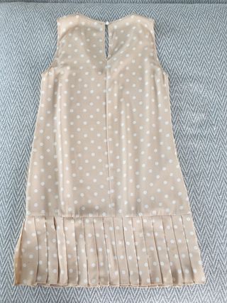 Vestido retro lunares con cuello Peter Pan