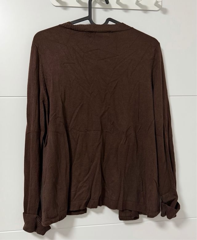 Chaqueta Zara punto marrón