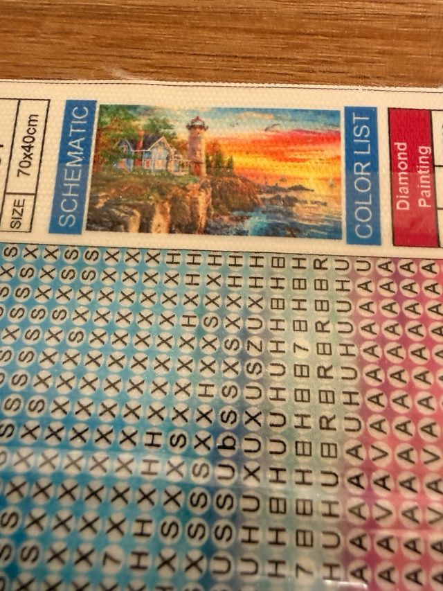 Kit de pintura em diamante 40x70cm