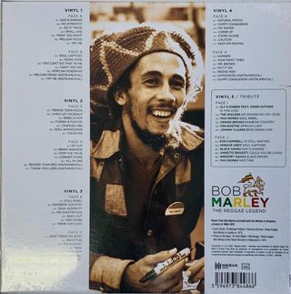 5 Vinilos Bob Marley-The Reggae Legend (5lp-Box).