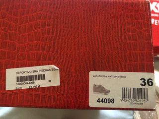 Zapatillas Xti Beige con Pedrería y Dorado