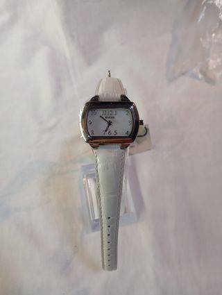 Reloj Racer Blanco y Plateado