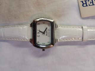 Reloj Racer Blanco y Plateado