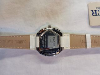 Reloj Racer Blanco y Plateado