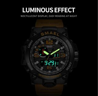 Reloj SMAEL Negro y Naranja