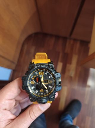 Reloj SMAEL Negro y Naranja
