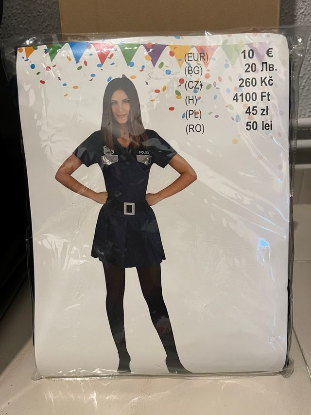 Disfraz Mujer Policía Talla S