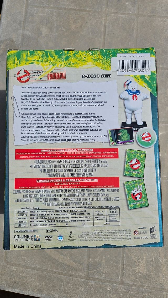 Caja Regalo Cazafantasmas 1 y 2