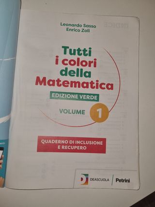 Libro scolastico Tutti i colori della matematica