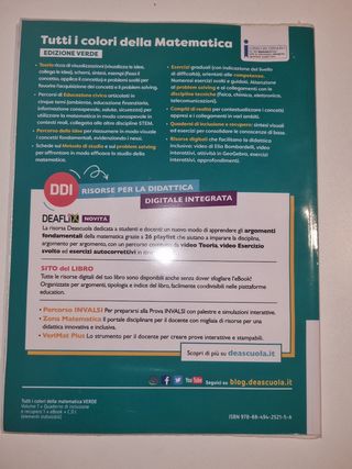 Libro scolastico Tutti i colori della matematica