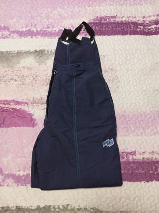 Pantalón de nieve azul con tirantes