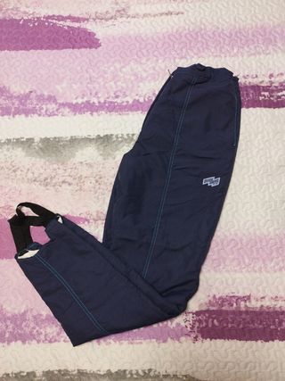 Pantalón de nieve azul con tirantes