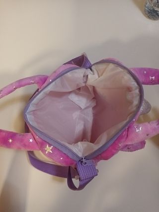 Bolso infantil de unicornio con asas y correa