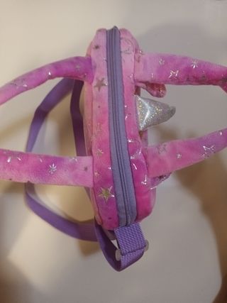 Bolso infantil de unicornio con asas y correa