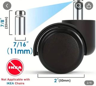 Ruedas para Silla de Oficina (Pack 5)