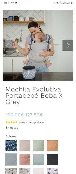 Mochila Boba X portabebés ergonómica