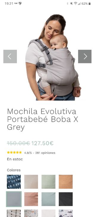 Mochila Boba X portabebés ergonómica