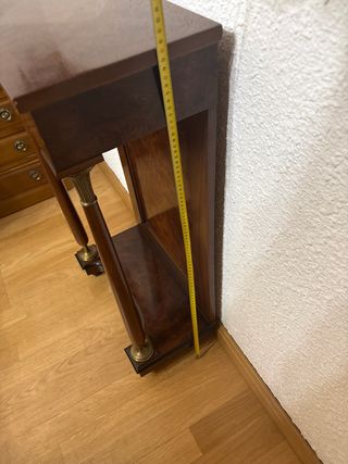 Mueble consola auxiliar madera y metal