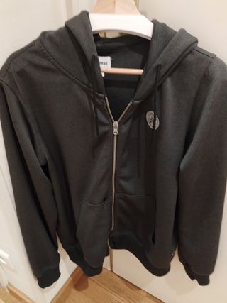 Sudadera Converse Gris con Cremallera