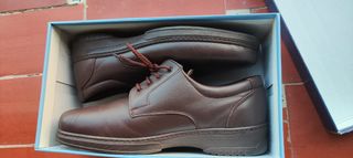Zapatos para pie diabético marrones
