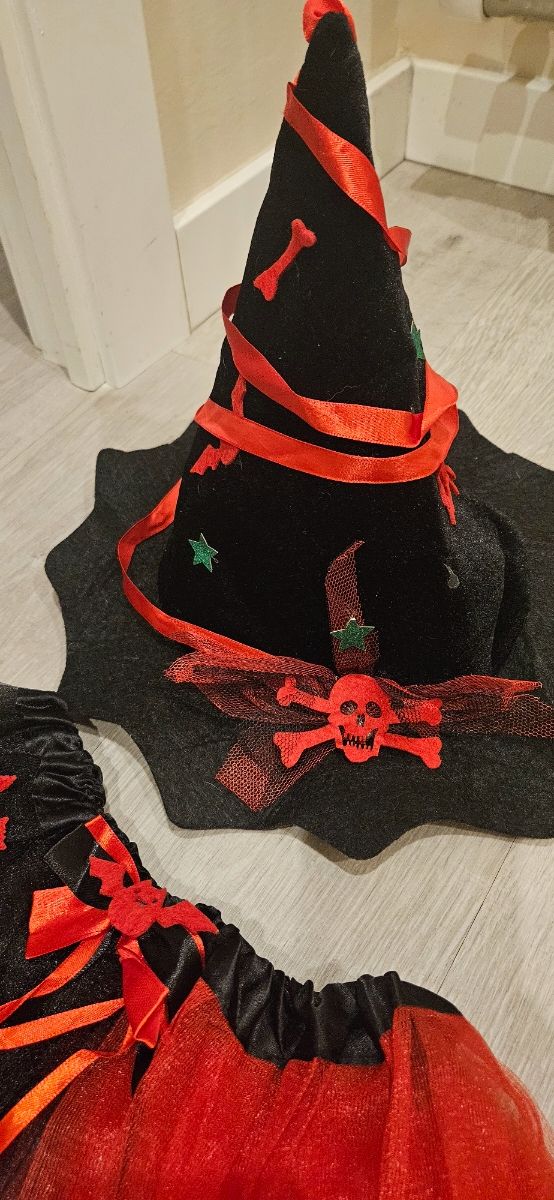 Los 2. Disfraz Bruja Halloween y Catrina. Talla 8