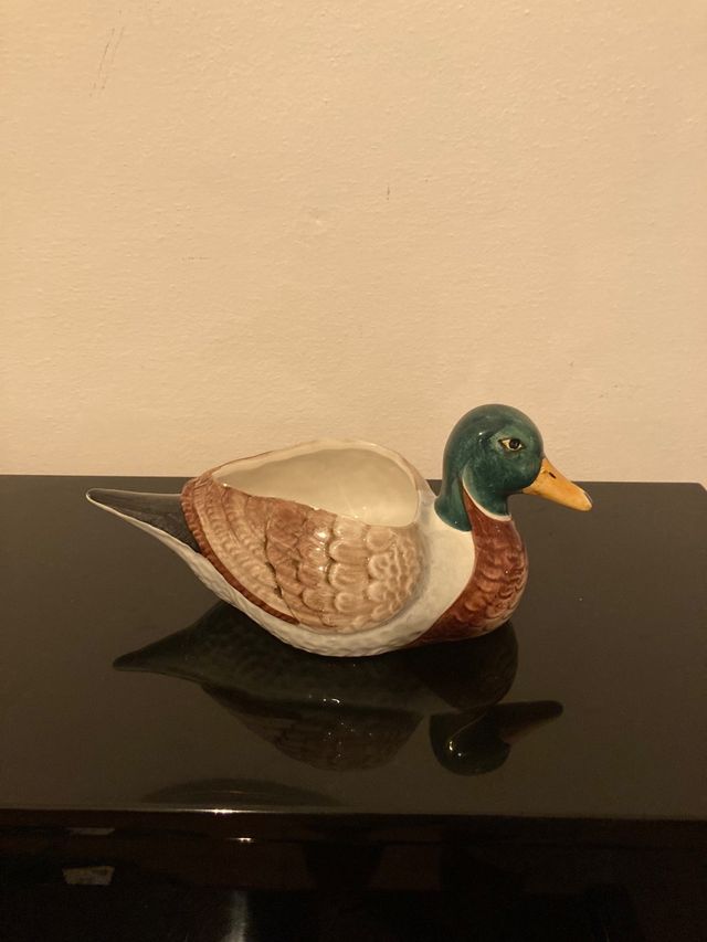 Contenitore anatra in ceramica