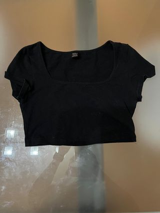 Top SHEIN marrón M y Negro S